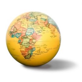 GLOBE 14 CM ANTIQUE AUTOROTATIF LUMINEUX