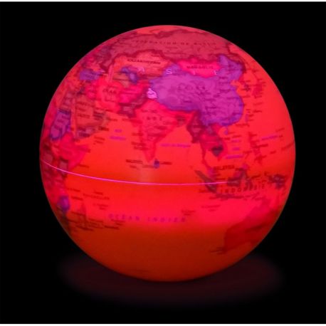 GLOBE 14 CM ANTIQUE AUTOROTATIF LUMINEUX