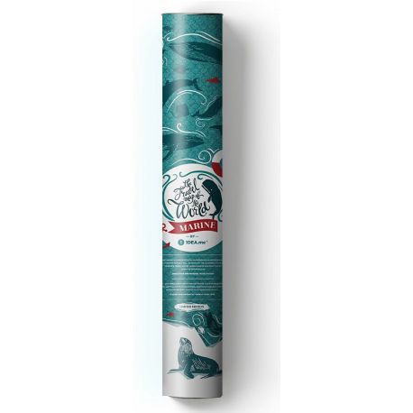 CARTE À GRATTER MARINE WORLD PLASTIQUE- 40 X 60 CM