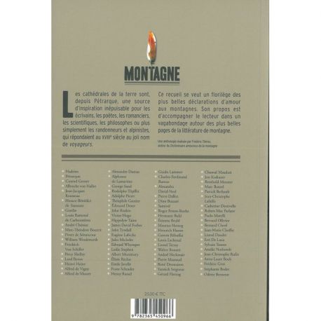 MONTAGNE - LES PLUS BELLES PAGES DE L'ANTIQUITE A NOS JOURS