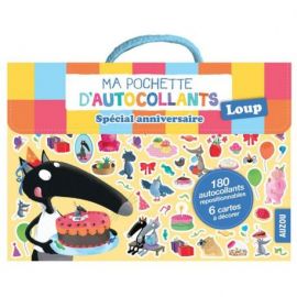 SPECIAL ANNIVERSAIRE - LOUP MA POCHETTE D'AUTOCOLLANTS