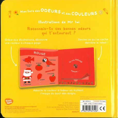 MES PREMIERES ODEURS - MON LIVRE DES ODEURS ET DES COULEURS