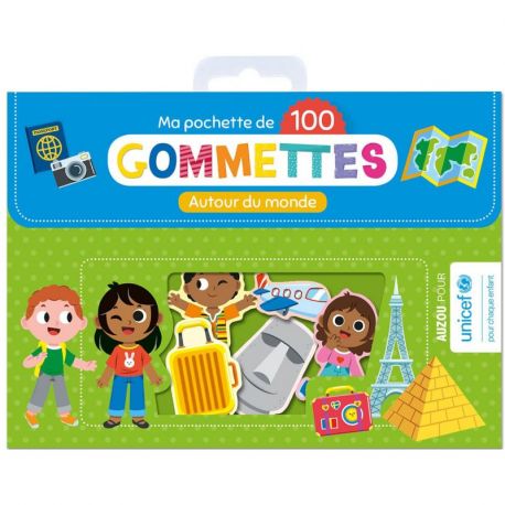 AUTOUR DU MONDE - 100 GOMMETTES