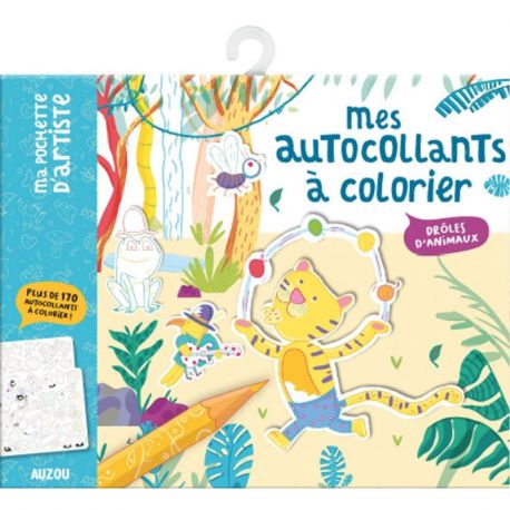 DROLES D'ANIMAUX - MES AUTOCOLLANTS A COLORIER
