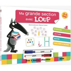 MA GRANDE SECTION AVEC LOUP LIVRE ARDOISE 5-6ANS