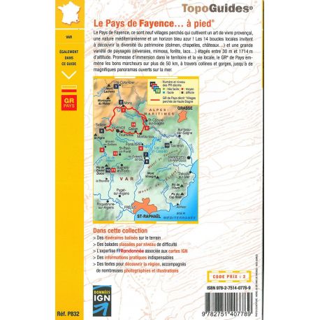 GRP LE PAYS DE FAYENCE A PIED P832