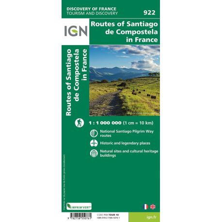 922 - LES CHEMINS DE SAINT JACQUES DE COMPOSTELLE