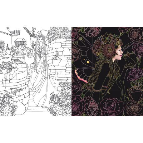 LE JARDIN DES FEES TABLEAUX MAGIQUES A GRATTER