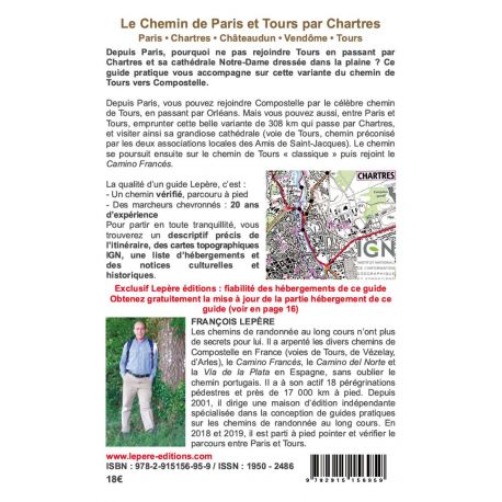 LA VOIE DE PARIS ET TOURS PAR CHARTRES