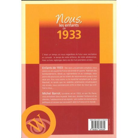 NOUS, LES ENFANTS DE 1933