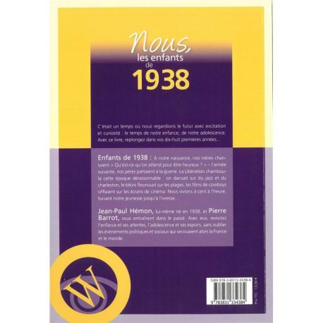 NOUS, LES ENFANTS DE 1938