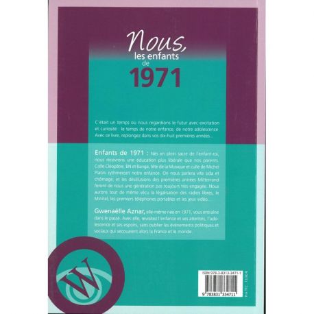 NOUS, LES ENFANTS DE 1971