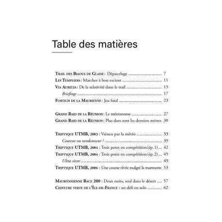 HISTOIRES DE TRAIL