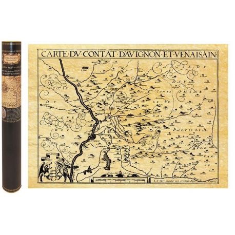 COMTE D'AVIGNON EN 1615 58,5 CM X 42 CM