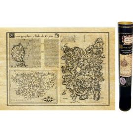 COSMOGRAPHIE DE LA CORSE 1550 50 CM X 38 CM