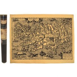 ISLANDE EN 1585 58,5 CM X 42 CM