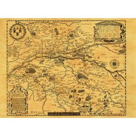 TOURAINE & LE VAL DE LOIRE 1592 50 CM X 38 CM