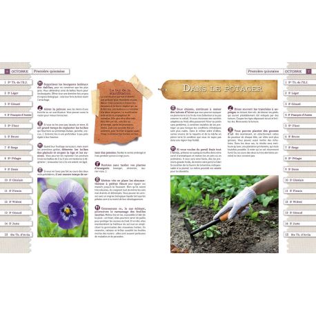 UNE ANNEE AU JARDIN CALENDRIER DES TRAVAUX