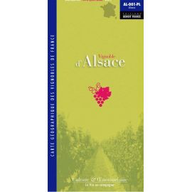 VIGNOBLE D'ALSACE CARTE PLIEE