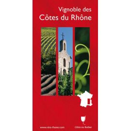 VIGNOBLE DES COTES DU RHONE CARTE PLIEE