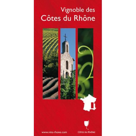 VIGNOBLE DES COTES DU RHONE CARTE PLIEE