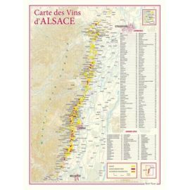 CARTE DES VINS D'ALSACE