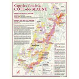 CARTE DES VINS DE LA COTE-DE-BEAUNE