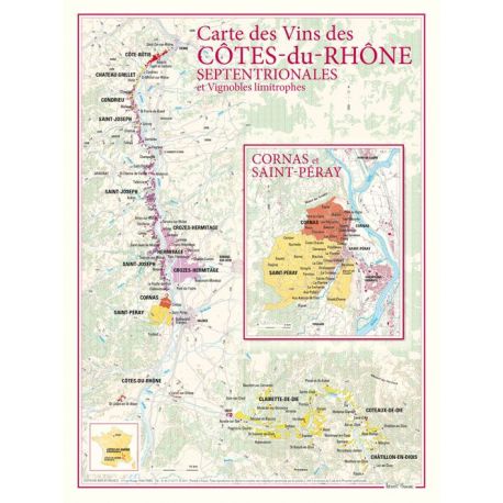 CARTE DES VINS DES COTES DU RHONE SEPTENTRIONALES