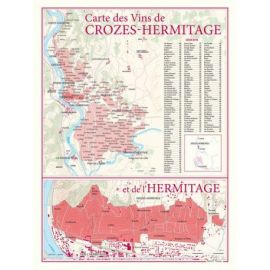 CARTE DES VINS DE CROZES-HERMITAGE