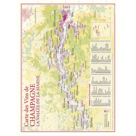 CARTE DES VINS DE CHAMPAGNE VALLEE DE LA MARNE