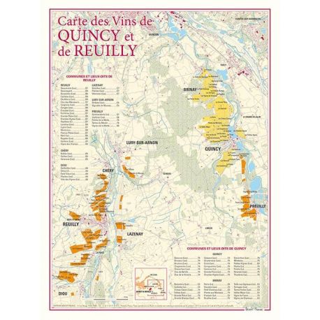 CARTE DES VINS DE QUINCY ET DE REUILLY