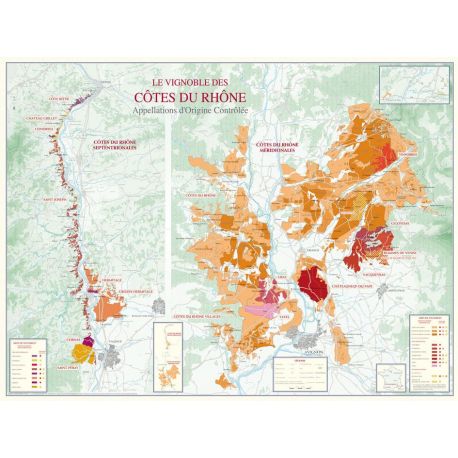 VIGNOBLE COTES DU RHONE 88 CM X 66 CM