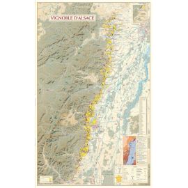 VIGNOBLE D'ALSACE POSTER 55 CM X 88 CM