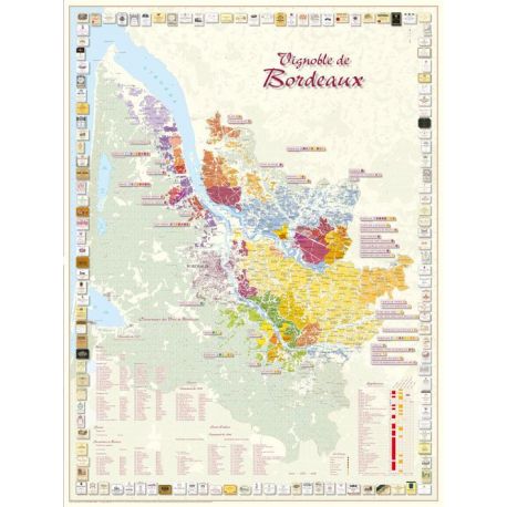 VIGNOBLE DE BORDEAUX POSTER (25) 66 CM X 88 CM
