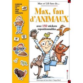 MAX FAN DANIMAUX LIVRE STICKERS