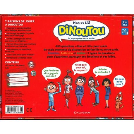 JEU DINOUTOU MAX ET LILI 7+ ANS