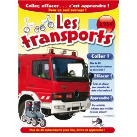 LES TRANSPORTS 80 AUTOCOLLANTS PR APPRENDRE