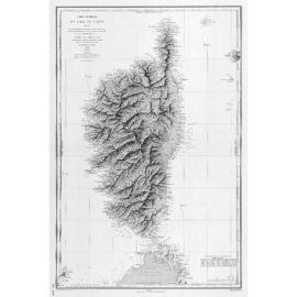 0065-WN - ILE DE CORSE 94 CM X 64 CM