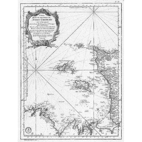 0070-WN - ISLES JERSEY GERNESEY 65 CM X 50 CM
