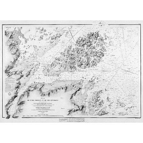 0078-WN - ILE BREHAT & ENVIRONS 119 CM X 84 CM