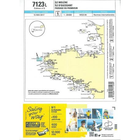 7123L ILE MOLENE - ILE D'OUESSANT PASSAGE DU FROMVEUR