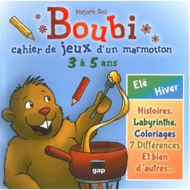 BOUBI CAHIER DE JEUX D'UN MARMOTTON 3 A 5 ANS