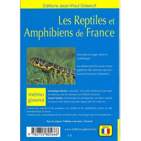 Mémo- Les Reptiles et Amphibiens de France