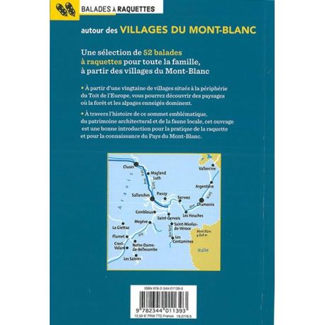 AUTOUR VILLAGES  MONT BLANC 52 BALADES A RAQUETTES
