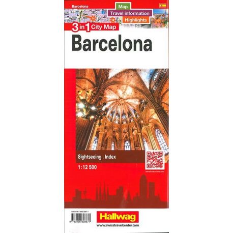BARCELONA - BARCELONE 3 IN 1 CITY MAP