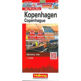 KOPENHAGEN - COPENHAGUE 3 IN 1 CITY MAP
