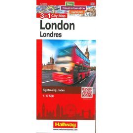 LONDON - LONDRES 3 IN 1 CITY MAP