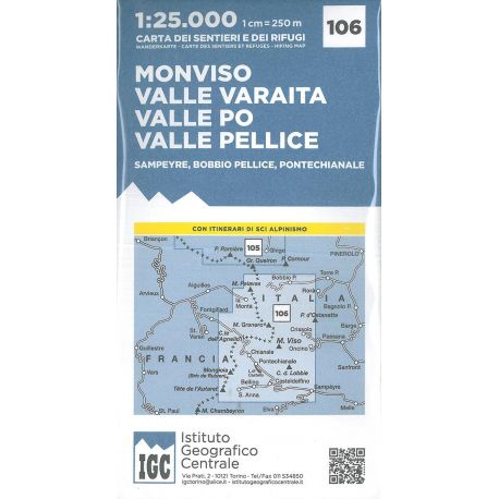 N*106 MONVISO, VALLE VARAITA, VALLE  PO, VALLE PELLICE