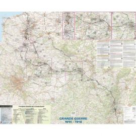 POSTER GRANDE GUERRE 1914-1918 PLASTIFIE 121 CM X 100 CM