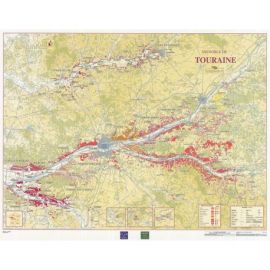 POSTER PLASTIFIE VINS TOURAINE 92 CM X 70 CM
